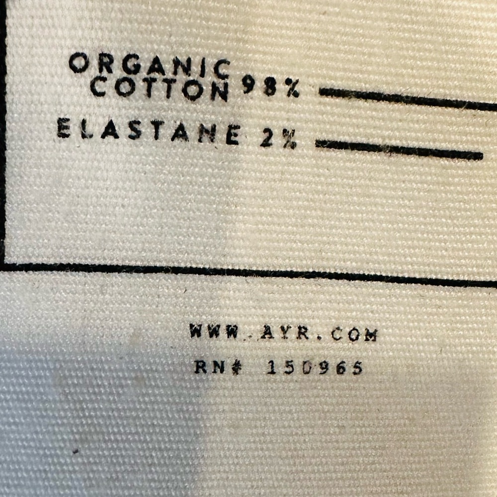 AYR Women's Straight Leg Jeans in Cream - Picture 11 of 11